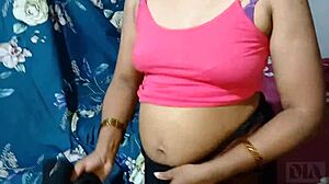desi maid with big boobs gets caught by wife