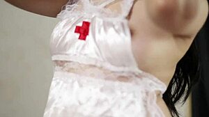 sexy asian nurse masturbates in hospital