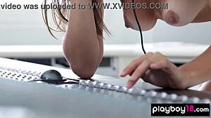 Passionate Naked Teen Jams Music