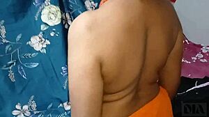 desi maid with big boobs gets caught by wife