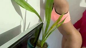 cogiendome a la muchachita de limpieza contratada