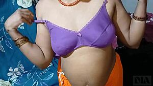desi maid with big boobs gets caught by wife