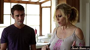 milf stepmom pounded and sprayed with cum