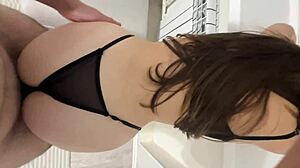 a whore from a cheap hotel woke up the neighbors with her orgasm