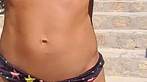 it was so hot at the beach that i had to take off my bikini