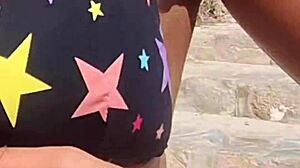 it was so hot at the beach that i had to take off my bikini
