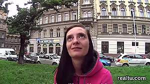 adorable czech sweetie was tempted in the shopping centre and rode in pov