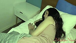 Staying in my step-moms room during thunder storm