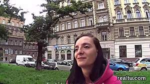adorable czech sweetie was tempted in the shopping centre and rode in pov