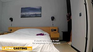 Shy Latina Teen Rides That Big White Cock Hard