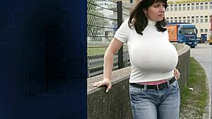 Huge boobs bbw chubby milf shows tits