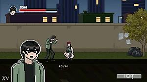 hentai game xvir hot red haired lady having sex with hero