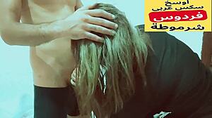 Arab muslim slut gets huge cock in homemade bedroom roleplay