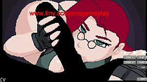 hentai game xvir hot red haired lady having sex with hero