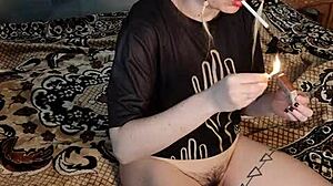 smoking stepsister without panties