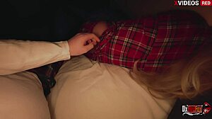 i meet stepmom in pajamas in bed and we had rough anal sex