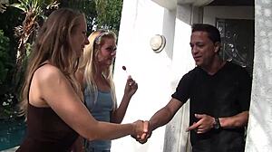 Jessie Andrews gets fucked with mom Midori Madison