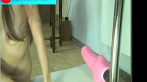 pretty anal whore does pussy fuck and buttfuck with dildo