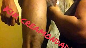 slobbing up westside huge dick for a facial finish