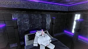 furry trans girl gets gooned in roblox studio