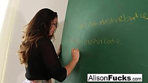 naughty masturbating school girl alison tyler has to stay after school