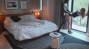 Forbidden night ends with thick african cock filling her up