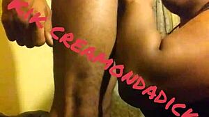 slobbing up westside huge dick for a facial finish