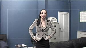 Ben dover makes his secretary suck him off during work hours