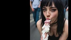 public whipped cream blowjobs in the open air