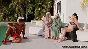 i try huge bbc poolside now