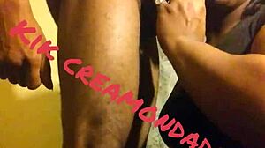 slobbing up westside huge dick for a facial finish