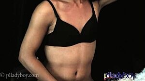 mature pi ladyboy nurse cumshot on belly