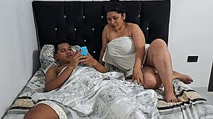 Stepson fulfills his fantasy of having sex with his stepmother