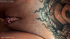 threesome with tattooed redhead and naughty blonde