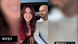 Wifey curvy redheaded hotwife kayla summers gets tag-teamed in front of hubby