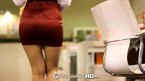 Hd fantasyhd - naughty secretary lily carter fucks in the office