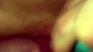 hot milf squirts hard with her vibrator