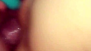 hot milf squirts hard with her vibrator