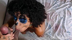Brazilian Babe Sucks Massive Cock Before Anal