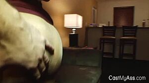 huge tit babe sucks cock