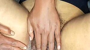 hot indian bhabhi gets hairy pussy oil massage