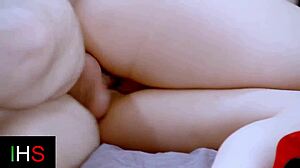 sexy girl in lingerie gives killer fuck to hot guy