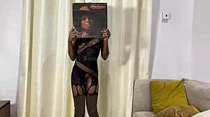 Skinny teen dances to donna summer while fingering her juicy pussy for step daddy