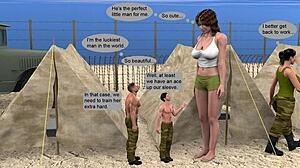 giantess growth leads to giantess sex with shrink man part two