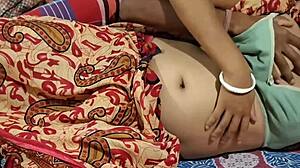 Village bhabhi enjoys fast chudai on her soft hairy pussy
