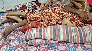 Village bhabhi enjoys fast chudai on her soft hairy pussy