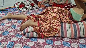 Village bhabhi enjoys fast chudai on her soft hairy pussy