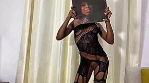 Skinny teen dances to donna summer while fingering her juicy pussy for step daddy