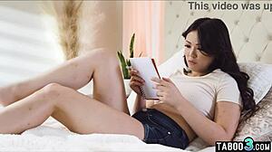 Petite Asian Babe Seduces Tall Roommate Now