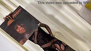 Skinny teen dances to donna summer while fingering her juicy pussy for step daddy